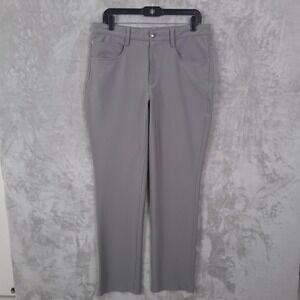 FootJoy Golf Pants Mens 33x32 Gray Athletic Fit 5 Pocket Stretch Performance